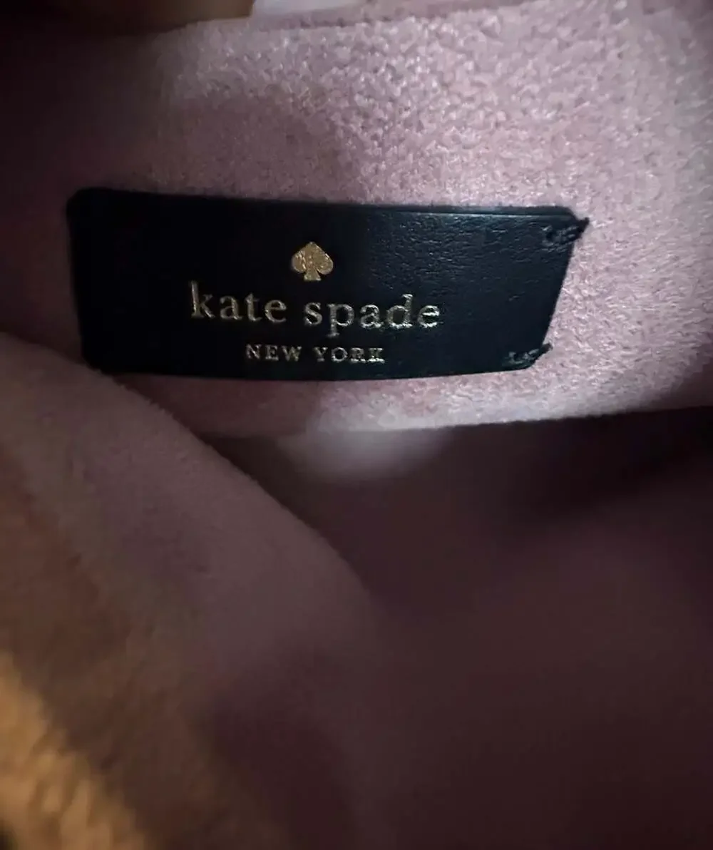 Kate Spade New York Talia Small Triple Compartment Black Leather Shoulder Bag